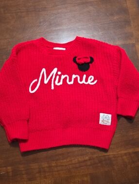 Minnie Red Knit Sweater Sz2t